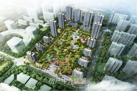 华商高峰公园旁，金域翡翠豪装大四室，奶油风拎包入住